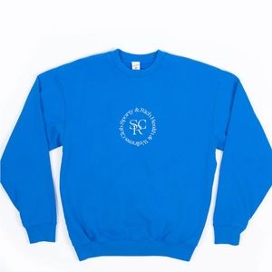 Sporty and Rich Blue Crew Neck